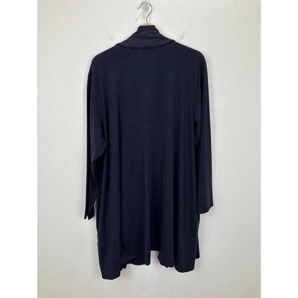 Eileen Fisher Black Open Front Cardigan - Picture 9 of 12